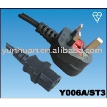 Power cable -Uk European US Aus Jap cordset cord plugtop